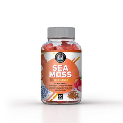 Peach Vegan Sea Moss Gummies