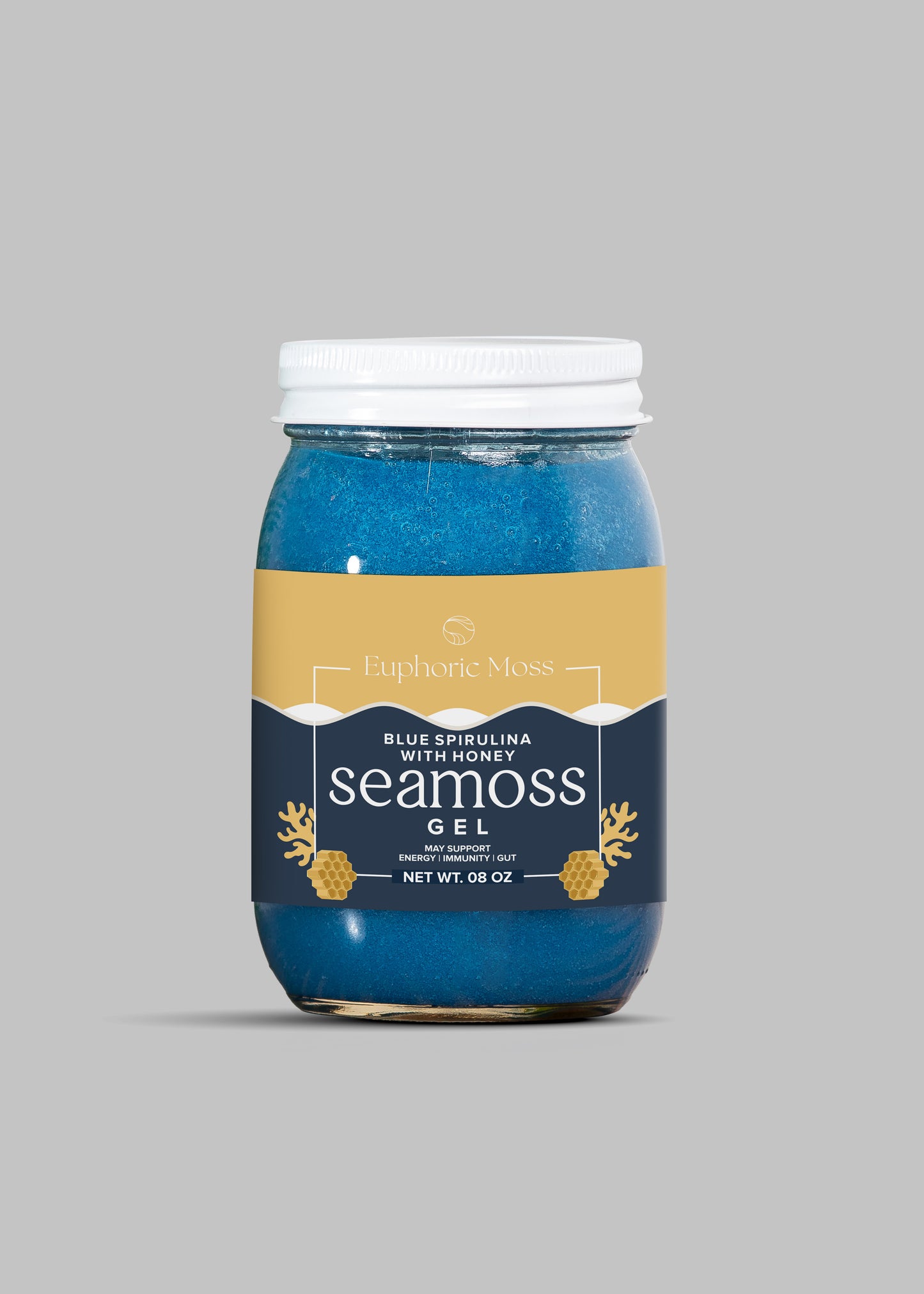 Blue Spirulina, Honey Sea Moss Gel