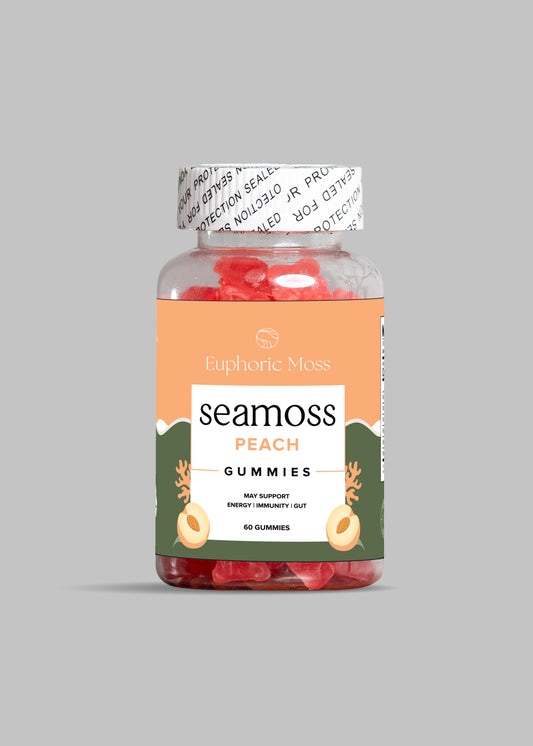 Peach Vegan Sea Moss Gummies