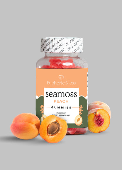 Peach Vegan Sea Moss Gummies