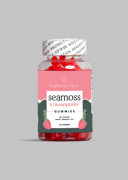 Strawberry Vegan Sea Moss Gummies