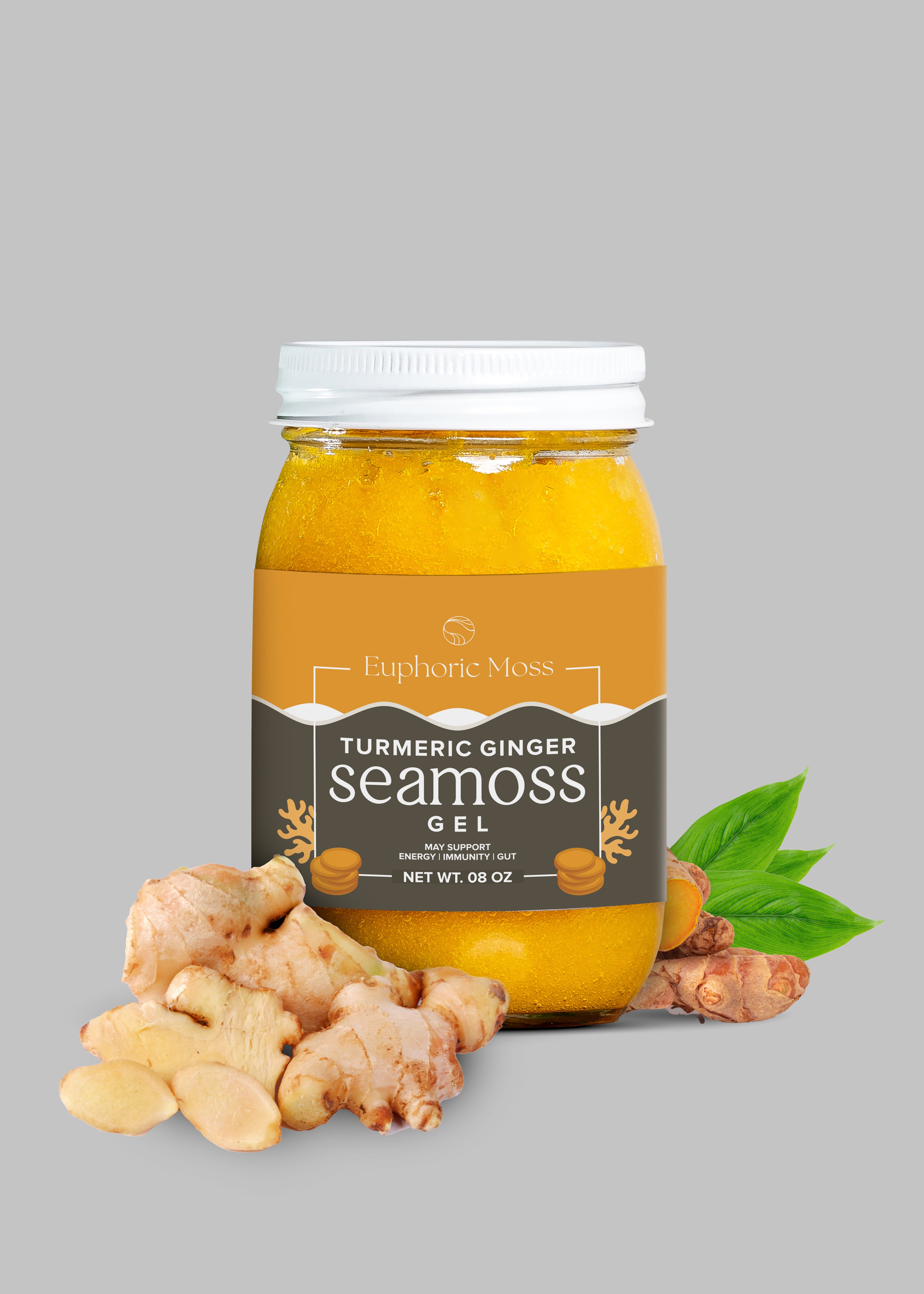 Turmeric, Ginger Sea Moss Gel – EUPHORICMOSS