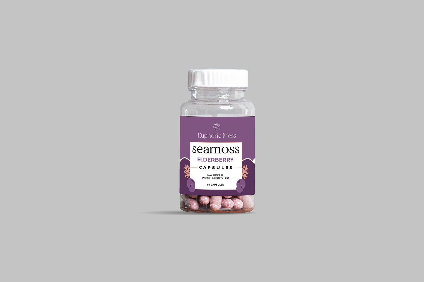 Vegan Sea Moss Capsules with Elderberry