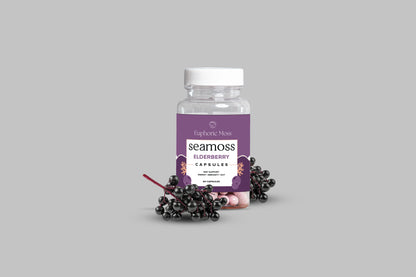 Vegan Sea Moss Capsules with Elderberry